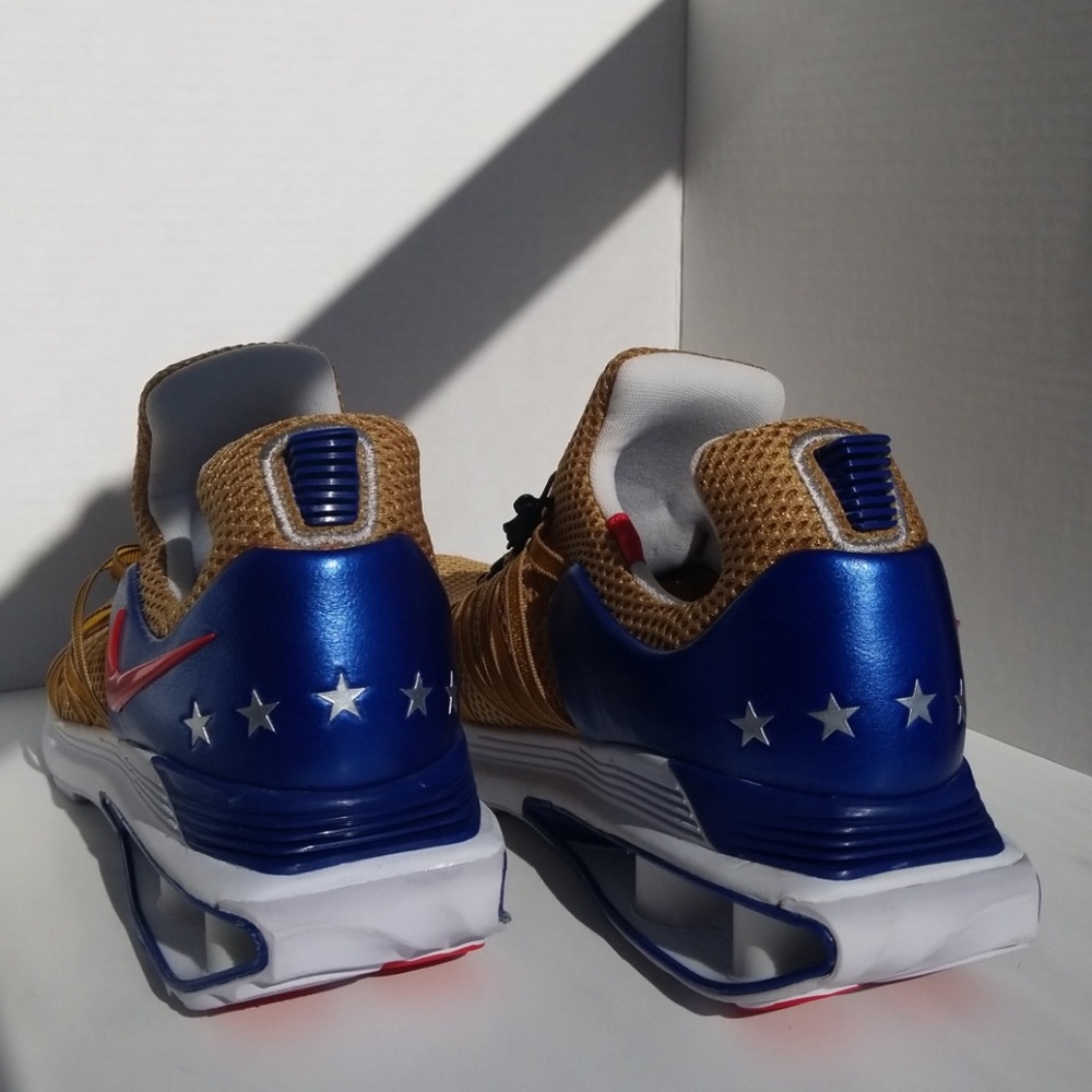NWB NIKE SHOX GRAVITY METALLIC GOLD SIZE 10 MEN - Picture 4 of 8